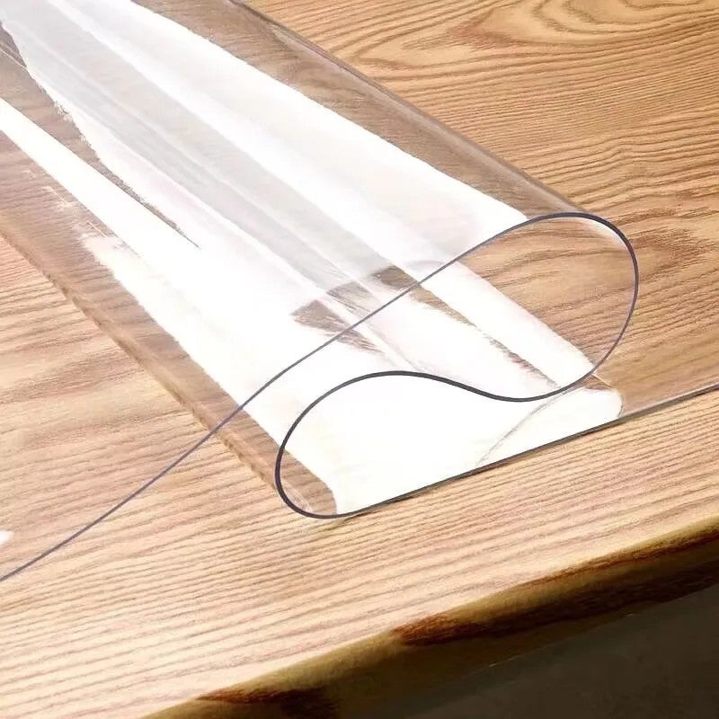 Bluejw Handmade PVC Soft Glass Table Mat Thickened Crystal Board Anti-Scalding Soft Plastic Desktop Tablecloth - Image 1